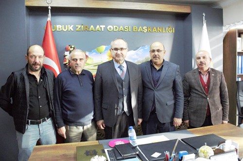 Kaymakam Adem Keleş'ten Ziraat Odası Başkanına Hayırlı Olsun Ziyareti